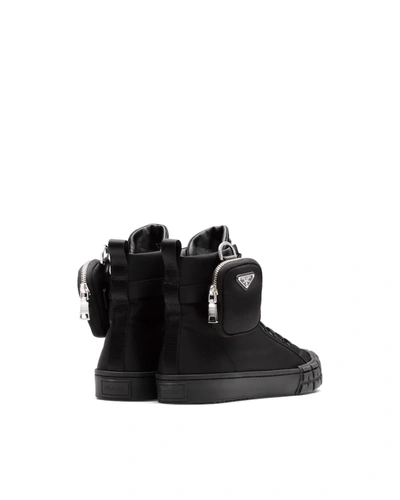 Shop Prada Sneaker High-top In Nero