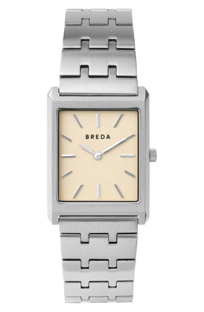 Shop Breda Virgil Bracelet Watch, 26mm In Silver/ Silver/ Champagne