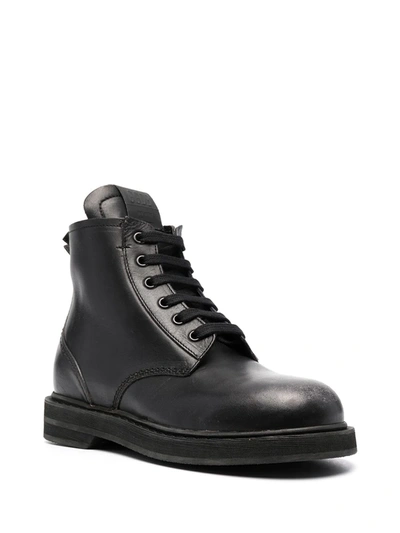 Shop Golden Goose Leather Lace-up Boots In Black