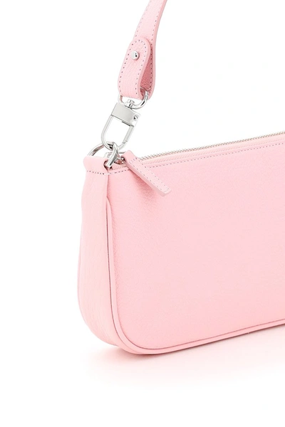 Shop By Far Hammered Leather Rachel Bag In Peony