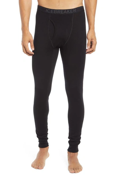 Shop Icebreaker 260 Tech Merino Wool Base Layer Leggings In Black