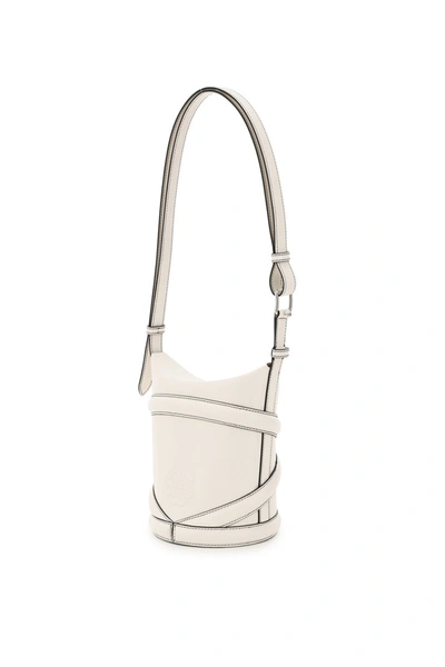 Shop Alexander Mcqueen The Small Curve Bucket Bag In Soft Ivory