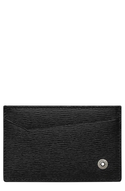 Shop Montblanc 4810 Westside Leather Card Holder In Black