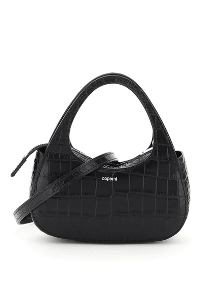 Shop Coperni Swipe Baguette Micro Bag In Black