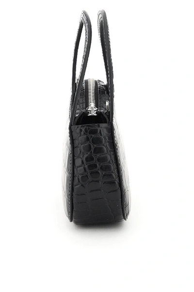 Shop Coperni Swipe Baguette Micro Bag In Black