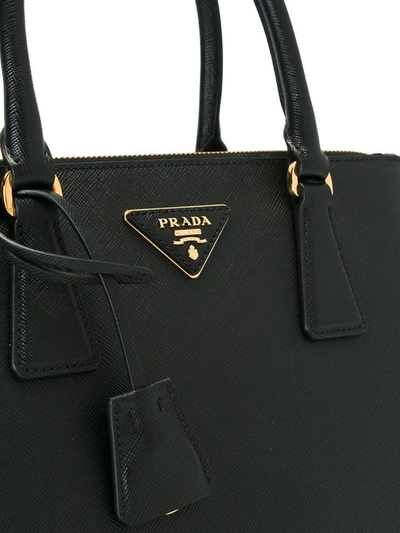 Shop Prada Bag Leather Black In Nero