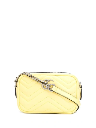 Shop Gucci Gg Marmont Mini Bag In Nero