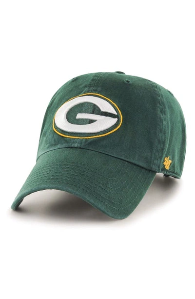 Shop 47 Clean Up Nfl Baseball Cap In Green Bay Packers