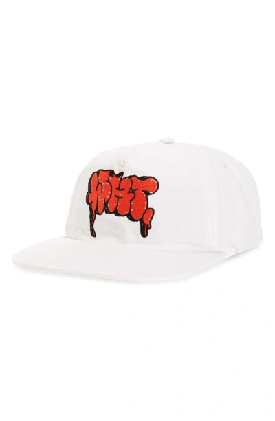 Shop Off-white Graffiti Logo Baseball Cap In White Red