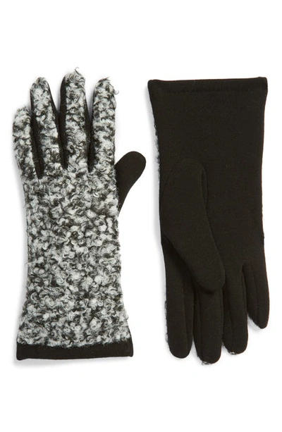 Shop Nordstrom Boucle Gloves In Grey Combo