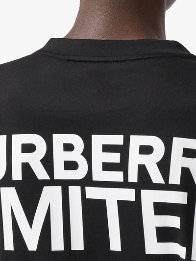 Shop Burberry Logo Print T-shirt In Black