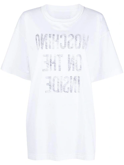 Shop Moschino T-shirts And Polos White