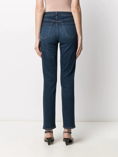 Shop J Brand High Rise Skinny Cut Jeans In Blue