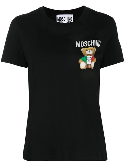 Shop Moschino T-shirts And Polos Black