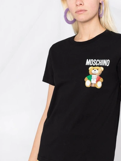 Shop Moschino T-shirts And Polos Black