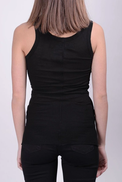 Shop Enza Costa Fitted Bold Tank Top In Black