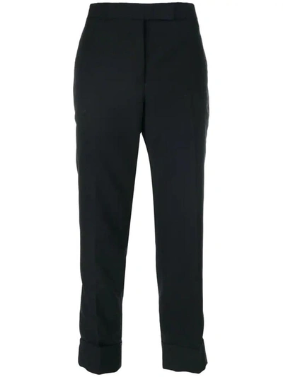 Shop Thom Browne Classic Backstrap Trousers In Lith Grey