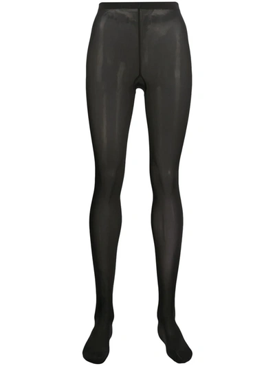 Shop Wolford High Waist Tights In Black