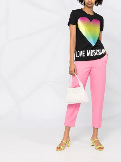 Shop Love Moschino T-shirts And Polos Black