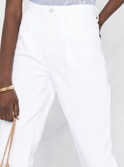 Shop J Brand Five Pockets Jeans In White Denim