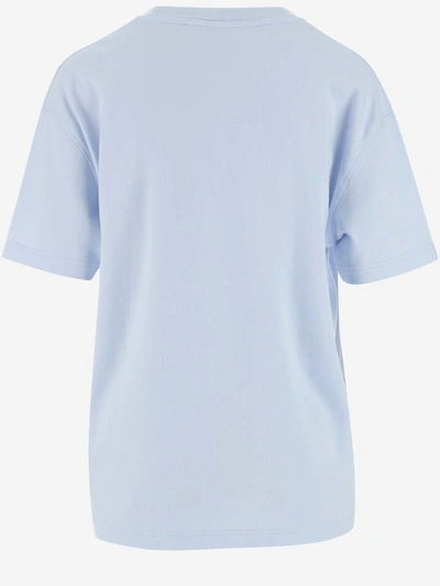 Shop Off-white Off White T-shirts And Polos In Lilac Black