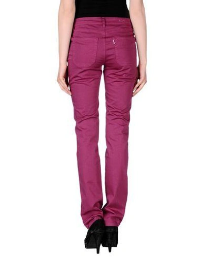 Shop Jeckerson Casual Pants In Garnet