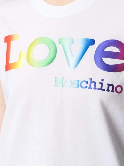 Shop Love Moschino T-shirts And Polos White