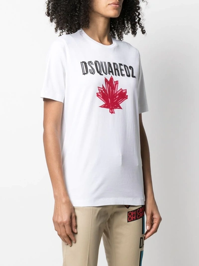 Shop Dsquared2 Logo-print T-shirt In Grey