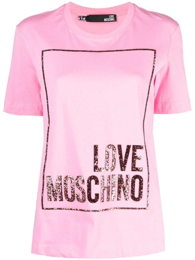 Shop Love Moschino T-shirts And Polos Fuchsia