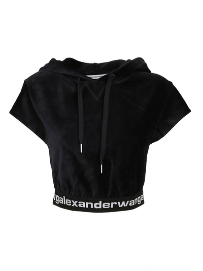 Shop Alexander Wang Women's Black Cotton Sweatshirt