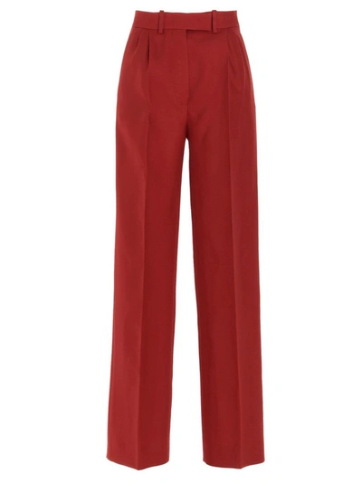 Shop Fendi Women's Red Other Materials Pants