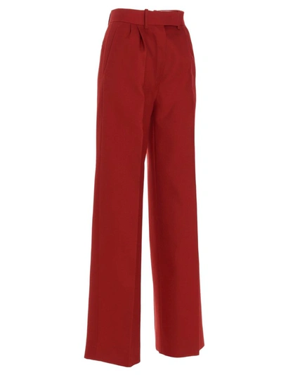 Shop Fendi Women's Red Other Materials Pants