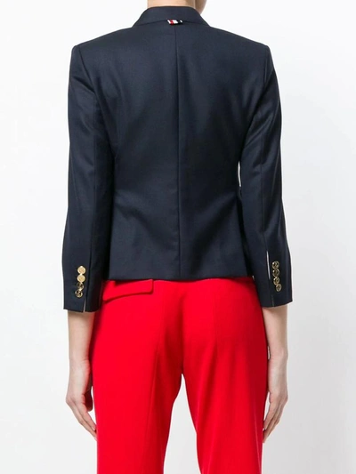 Shop Thom Browne Single Breasted Jacket In Red