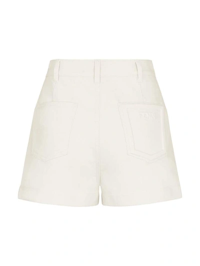 Shop Fendi Shorts White