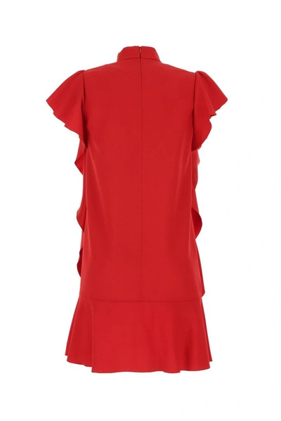 Shop Red Valentino Women's Red Acetate Dress