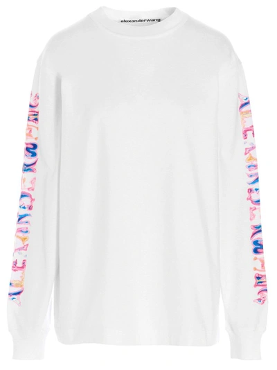 Shop Alexander Wang Women's White Other Materials Sweatshirt