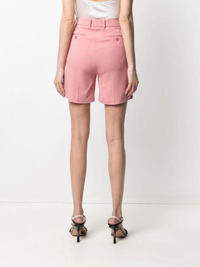Shop Gucci High-waisted Shorts In Red