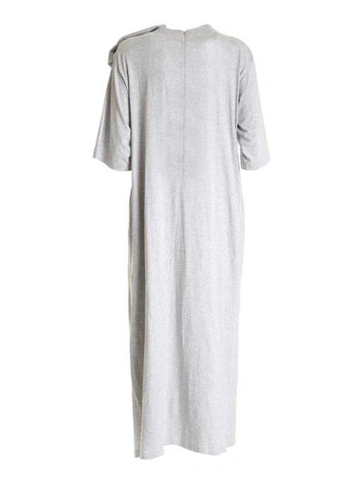 Shop Maison Margiela Women's Grey Cotton Dress