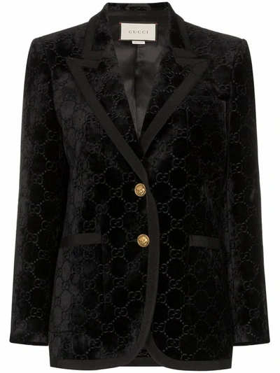 Shop Gucci Women's Black Viscose Blazer