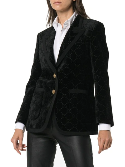 Shop Gucci Women's Black Viscose Blazer