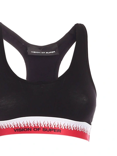 Shop Vision Of Super Women's Black Cotton Top