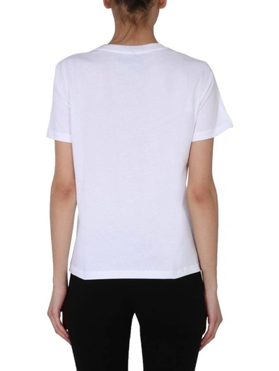Shop Moschino Women's White Other Materials T-shirt