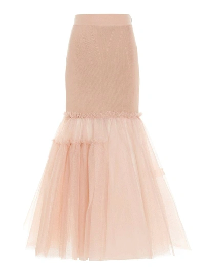 Shop Alexander Mcqueen Women's Pink Other Materials Skirt
