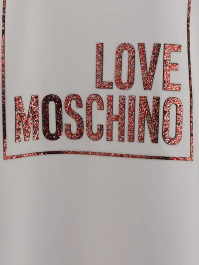 Shop Love Moschino Women's White Other Materials Dress