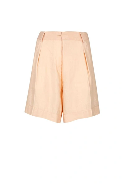 Shop Forte Forte Women's Pink Cotton Shorts