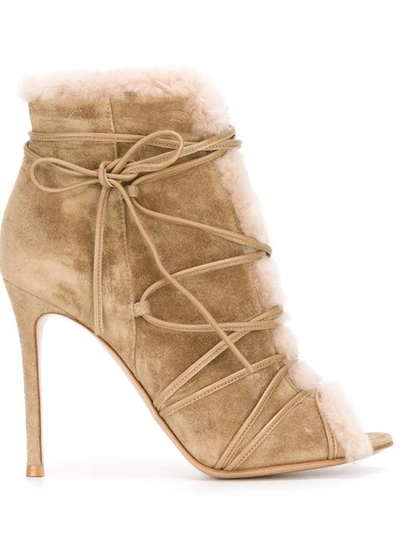 Gianvito Rossi Shearling-lined Aspen Booties