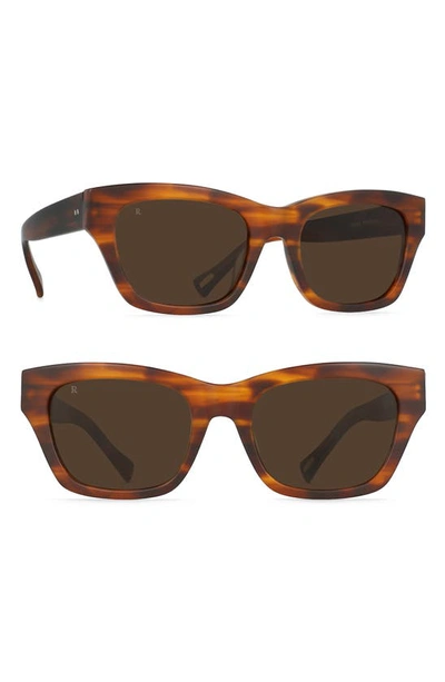 Shop Raen Bower 52mm Sunglasses In Matte Rootbeer/ Brown
