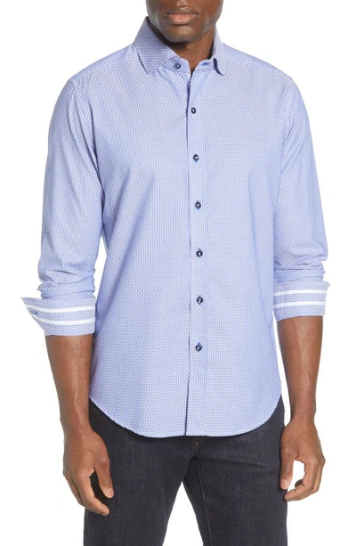Shop Robert Graham Abells Button-up Shirt In Blue
