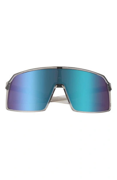 Shop Oakley Sutro 137mm Shield Sunglasses In Grey/ Prizm Road Jade