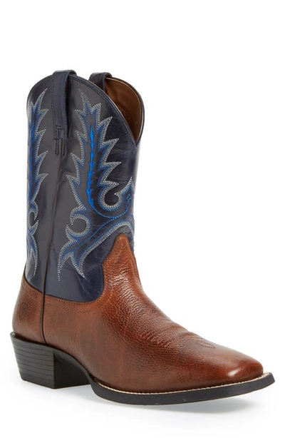 Shop Ariat 'sport Outfitter' Leather Cowboy Boot In Brown